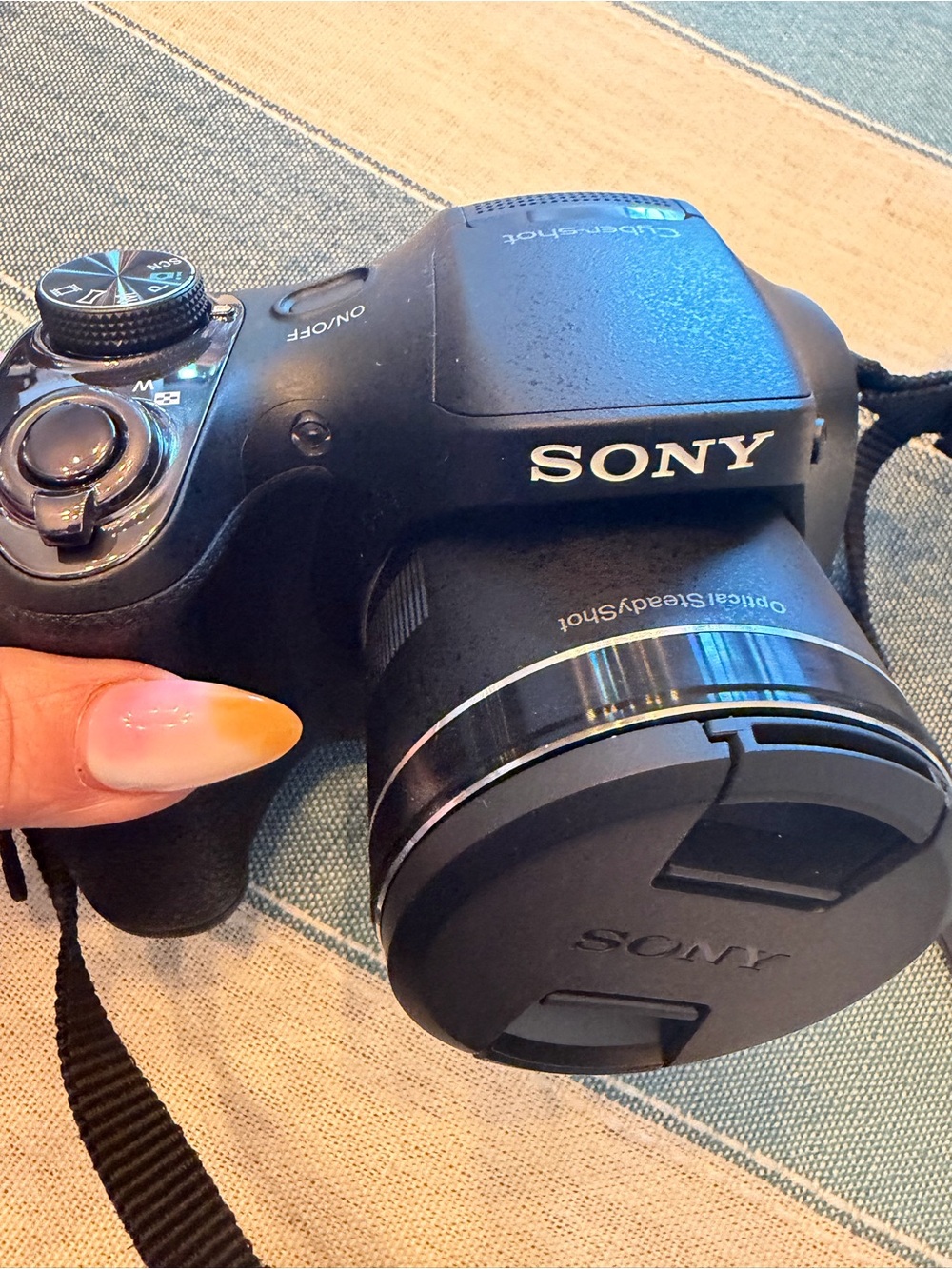 Sony Black Camera with Black Lens Cap